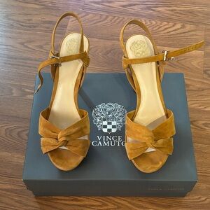 Vince Camuto Women's Brown Suede Sandals